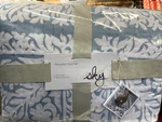 Sky Exclusive Alexandria Blue 3 Piece Full/queen Floral Reversible Quilt Set. Fixed Price $130.00.