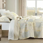 Finestichery Oversized Quilt Bedspread 128"X120" 100% Cotton Cal King Bedspr.... Fixed Price $315.02.