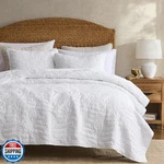 R.share Farmhouse Decor Quilt Bedding Set Oversized California King White. Fixed Price $68.99.