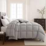 Lavish Comforts Gray King Comforter Fluffy Down Alternative Duvet Insert Light. Fixed Price $165.09.
