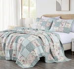 Chezmoi Collection Abbi 3-PIECE Shabby Chic Bedding King Quilt Set Pre-washed.... Fixed Price $164.00.