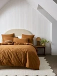 Linen House Terra Organic Cotton Quilt Cover (cinnamon) - Single. Fixed Price $100.22.