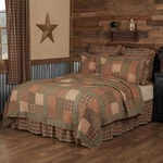 Rustic Twin Quilt Green Patchwork Crosswoods Cotton Bedroom Decor Vhc Brands. Fixed Price $162.95.