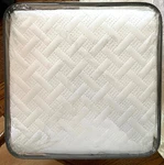 Bliss Textured Quilt Set White New Queen + 2 Shams. Fixed Price $29.99.