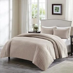 Taupe Twin/twin Xl Mini Quilt Set, Double-sided Stitching Design, Comfort Spaces. Fixed Price $98.00.
