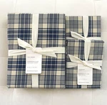 Pottery Barn Emerson Plaid Duvet Cover Full Queen & 2 Standard Shams Nwt. Fixed Price $149.00.