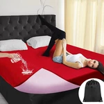 Love Waterproof Red Bed Blanket Queen Size 78'' X 82'' With Storage Bag For Coup. Fixed Price $33.15.