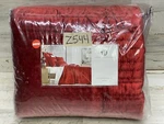 Hotel Collection Velvet Full / Queen Coverlet & Shams 3PC Set Red. Fixed Price $117.50.