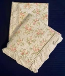 Laura Ashley Pink Rosebuds Ruffled Pillowcases Floral Quilted Shams Cottagecore. Fixed Price $24.50.
