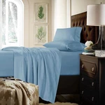 Tribeca Living King Bed Set, Soft Cotton Sateen Solid And. Fixed Price $82.99.