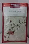 Better Homes & Gardens Hannalore Pillow Sham Quilted Embroidered Circle Of Roses. Fixed Price $16.99.