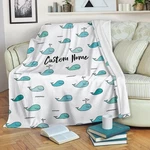 Custom Whale Personalized Fleece Blanket Baby Shower Gift Ocean Lover. Fixed Price $75.36.