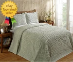 Piece Chenille Bedspread King Size 100% Cotton Bedding Lightweight Me. Fixed Price $127.99.