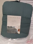 Casaluna Heavyweight Linen Blend Comforter Set King/ Cal Size Green. Fixed Price $79.95.