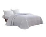 Beatrice Home Fashions Channel Chenille Bedspread, Full, White. Fixed Price $109.69.