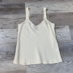 Eileen Fisher Silk Tank Cream Ribbed Sleeveless Minimalist Chic Xs. Fixed Price $44.88.