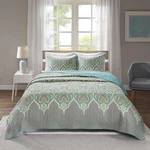 Comfort Spaces Quilt Set-trendy Paisley King/cal King, Mona Teal. Fixed Price $44.99.