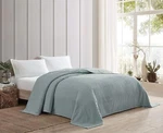 Beatrice Home Fashions Channel Chenille Bedspread, Full, Blue. Fixed Price $57.88.