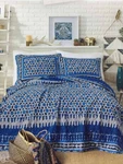 Justina Blakeney By Makers Collective Himaya Full Queen Quilt Set - 3 Piece Blue. Fixed Price $98.88.