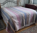 Hudson & Main Casen Stripe Quilt Bedspread Queen 105 X 96 W. Fixed Price $85.00.