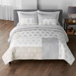 Sonoma Goods Life Kamala Print King Cal Quilt Grey Gray Comforter. Fixed Price $120.99.