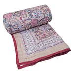 Indian Famous Jaipuri Razai Cotton Hand Block Print Reversible Quilt / Blanket. Fixed Price $124.49.