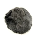 The Vermont Country Store Black Sorrel Cossack Style Knitted Beanie Faux Fur Hat. Fixed Price $27.96.