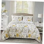 Adalia 3-PIECE Yellow/gray Quilt Set () Full/queen &. Fixed Price $98.77.