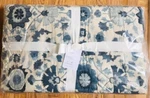 Pottery Barn Penelope Suzani Quilt Blue Queen 2 Std Shams Applique Crewel 3PC. Fixed Price $399.00.