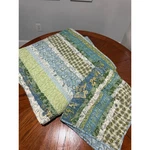 Bean Comforter Quilt Full Queen 2 Shams Green Paisley Floral Multicolor Boho. Fixed Price $74.99.