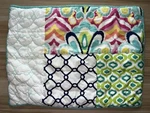 Pottery Barn Pb Teen Palm Springs Patchwork Pillow Sham Pick Stitched Percale. Fixed Price $14.99.