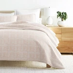 Noble Linens 3-PIECE Apricot Geometric Maze Pattern Quilt Set, Queen. Fixed Price $53.19.