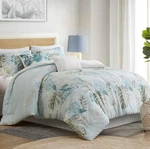 Harbor House Full Comforter Set, Tropical Palm Print 100%COTTON Oversized. Fixed Price $86.88.