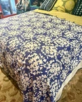 F/q Kanthastyle Sky Duvet Cover Blue/chartreuse Floral Reversible, Buttons Euc. Fixed Price $45.00.