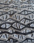 Eastern Accents Cali King/king Luxury Bed Scarf Raised Pattern Gray Abstract. Fixed Price $110.00.