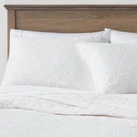 Twin/twin Xl Diamond Stitch Cotton Linen Quilt White - Threshold , Midweight New. Fixed Price $38.00.