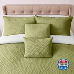 Hearth & Harbor Queen Quilt Set All-season Lightweight Bedspread Coverlet Wi. Fixed Price $67.93.