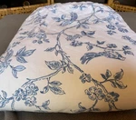 Blue Comforter French Toile Reversible Cottage Farmhouse 56 X 86. Fixed Price $34.99.