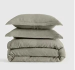 Nwt Quince European Linen Double Flange Full Queen Duvet Set Willowleaf $194. Fixed Price $114.99.