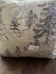 Pottery Barn Rustic Forest Deer Stag Sherpa Full/queen Quilt Comforter New. Fixed Price $247.49.