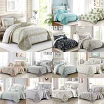 Lux 5-PIECE Floral Printed Bedding Set Ultra Soft Lightweight Quilt Coverlet. Fixed Price $58.07.