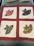 Handmade Quilted Appliqu Lap Wall Hanging Fancy Dress Necklace. Fixed Price $25.99.
