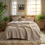 Dada Bedding Elegant Matelasse Bedspread Set - 100% Cotton Fabric Floral Sand Do. Fixed Price $137.97.