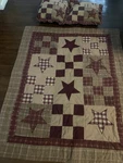 Vintage Victorian Heart Company Patchwork Quilt 59X48 No Stains Cottage Twin. Fixed Price $30.00.
