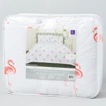 Brand New Lush Cor Kelly Flamingo Quilt Reversible 3 Pc. Set, King.. Fixed Price $95.00.