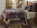 Finley Plaid 2PC Twin Quilt Set : Vhc 100% Cotton Red Brown Country Farmhouse. Fixed Price $104.45.