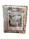 Marcielo Luxury Christmas Quilt Set 3 Pce Bedspread Rustic Deer Wreath Cardinal. Fixed Price $35.00.