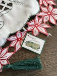 Design Exclusively For Collections Etc. Embroidered Christmas Table Runner. Fixed Price $12.99.