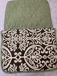 (2) Victoria Classic Sage Reversible Quilted Standard Shams 100% Polyester 20X26. Fixed Price $25.00.