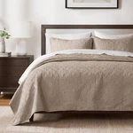 Madison Park Quebec Dusty Pale Khaki 3-PIECE Quilted King Coverlet Set For. Fixed Price $114.99.